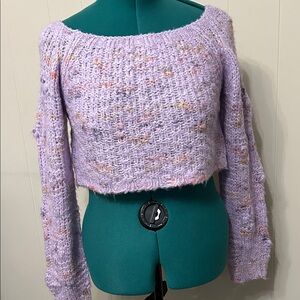 Free People Lavender Knit Sweater